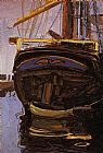 Sailing Ship with Dinghy by Egon Schiele